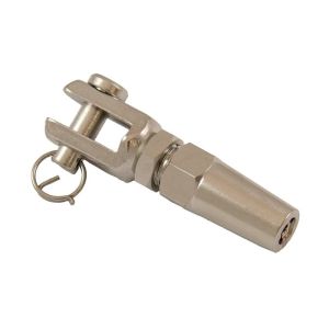 Embout à chape à sertissage manuel rapide Ø 4mm (Inox) - Embout à chape à sertissage INOX pour diamètre de câble 4 mm