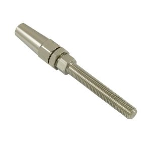 Embout fileté à sertissage manuel rapide M6 Ø 3mm Gauche (Inox)