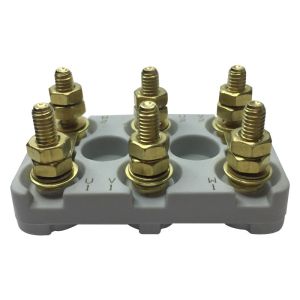 Plaque à bornes 50x32 mm avec trous oblong - FATPB01-2