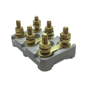 Plaque à bornes 50x32 mm avec trous oblong