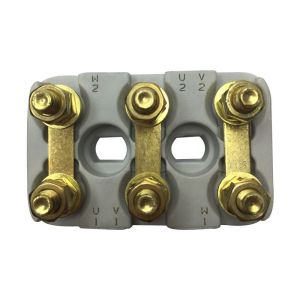 Plaque à bornes 56x36 mm avec trous oblong - FATPB02-1