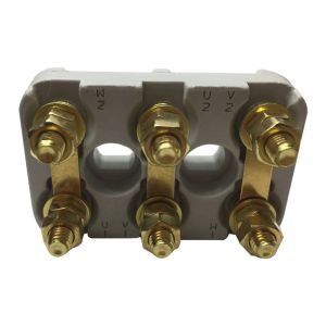 Plaque à bornes 56x36 mm avec trous oblong - FATPB02-3