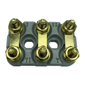 Plaque à bornes 40x25 mm avec trous oblong - Plaque à bornes 40x25 avec trous oblong