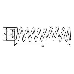 Ressort de compression compatible pour démarreur CAV CA45F12Y3M - Ressort de balais 139726