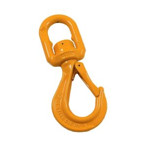 Crochet de levage à émerillon et linguet CMU 3200KG (Haute Résistance)