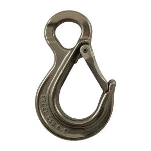 Crochet de levage à oeil CMU 1600kg (Inox) - Crochet de levage à linguet INOX jusqu'à 1600kg