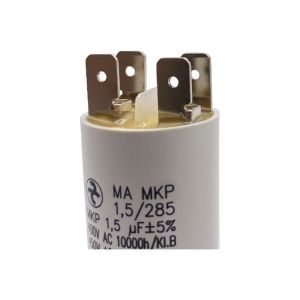 Condensateur permanent 1,5 µF à cosses pour moteur électrique ou pompe - Condensateur permanent 1.5 µF