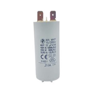Condensateur permanent 10 µF à cosses pour moteur électrique ou pompe