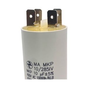Condensateur permanent 10 µF à cosses pour moteur électrique ou pompe - Condensateur permanent 10 µF