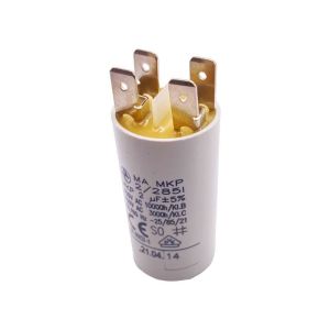 Condensateur permanent 2 µF à cosses pour moteur électrique ou pompe - Condensateur permanent 2 µF