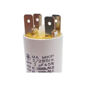 Condensateur permanent 3µF à cosses pour moteur électrique ou pompe - Condensateur permanent 3 µF