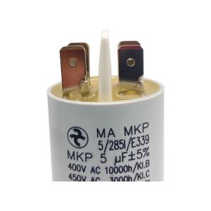 Condensateur permanent 5 µF à cosses pour moteur électrique ou pompe - condensateur à cosses 5µf