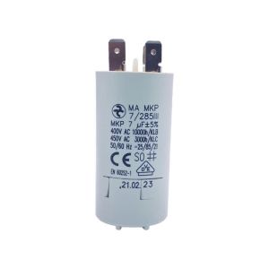 Condensateur permanent 7 µF à cosses pour moteur électrique ou pompe