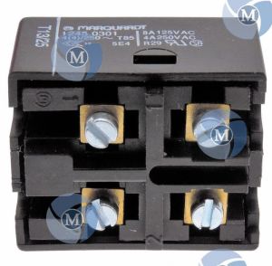 Interrupteur compatible fin de course MARQUARDT 12450301 - Interrupteur à bouton bipolaire ELL06489