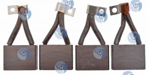 Balais de charbon compatible pour démarreur ISKRA 11139012