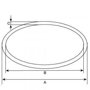 Joint torique compatible pour démarreur DENSO 2280003850 - Schéma joint torique pour démarreur DENSO 0280007600