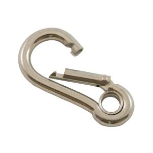 Mousqueton alpin à oeil Ø 8mm (Inox) - Mousqueton alpin à oeil INOX supportant jusqu'à 225kg