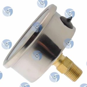 Manomètre GLYCÉRINE   63  (eau/air) / Boîtier inox - Manomètre GLYCÉRINE 63 (eau/air) / Boîtier inox