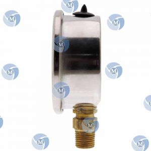 Manomètre GLYCÉRINE   63 (eau/air) / Boîtier inox - Manomètre GLYCÉRINE 63 (eau/air) / Boîtier inox