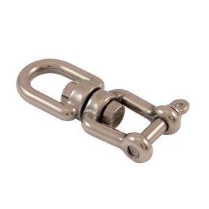 Émerillon avec manille Ø 16mm (Inox) - Émerillon une manille INOX supportant jusqu'à 1260 kg