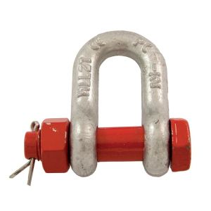 Manille droite boulonnée goupillée Ø 22mm (Haute Résistance)