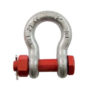 Manille lyre boulonnée goupillée Ø 11mm (Haute Résistance) - Manille lyre boulonnée goupillée supportant jusqu'à 1000 kg