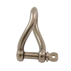 Manille torse à piton à oeil Ø 6mm (Inox)