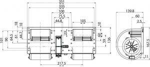 Moteur de chauffage compatible pour HC-CARGO F032160512 - vue 2
