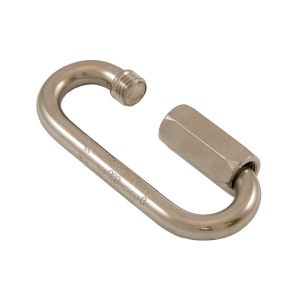 Maillon rapide à grande ouverture Ø 7mm (Inox) - Maillon rapide standard INOX supportant jusqu'à 800kg