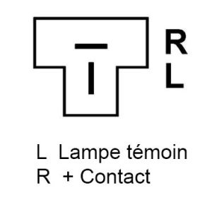 Alternateur compatible pour KIA 3730041011 - Schema