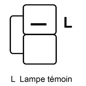 Alternateur compatible pour SPIDAN 5787 - Schéma