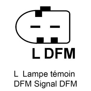 Alternateur compatible pour AD KÜHNER 553643RI - Connecteur