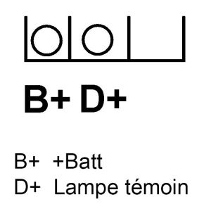 Alternateur compatible pour ERA S.P.A ITALIA 210263A - Connecteur