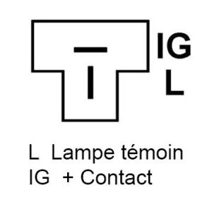 Alternateur compatible pour CASCO CAL40587 - Connecteur