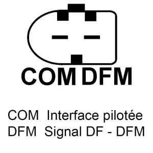 Alternateur Bosch pour FARCOM 112068 - Connecteur