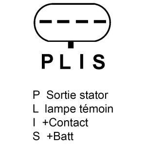 Alternateur compatible pour AUTOSTARTER POLAND A1069S - Schéma
