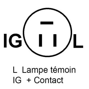 Alternateur compatible pour AMPERE 13415 - Schema