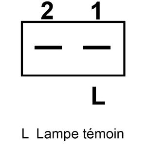 Alternateur compatible pour CASE A130672Z - Schéma