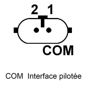 Alternateur Bosch pour WAI 20411R - Connecteur