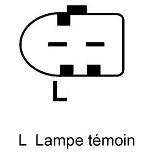 Alternateur compatible pour BOSCH 0986047530 - Connecteur