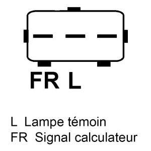 Alternateur compatible pour KIA 373003C250 - Connecteur