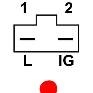Alternateur compatible pour BOSCH USA AL6505X - Schéma