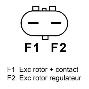 Alternateur compatible pour BOSCH 1986A00682 - Connecteur