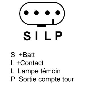 Alternateur compatible pour REMY (DELCO) 8600002 - Connecteur