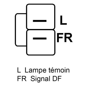 Alternateur compatible pour KIA 373002B200 - Connecteur