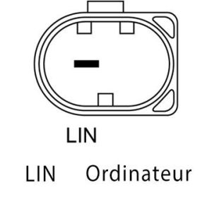 Alternateur compatible pour BOSCH F000BL08M8 - Schéma