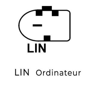 Alternateur compatible pour BOSCH F000BL08J7 - Schéma