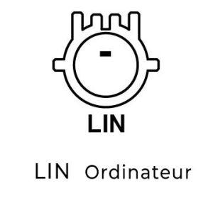 Alternateur compatible pour BOSCH 1986A00740 - schema broche PL176