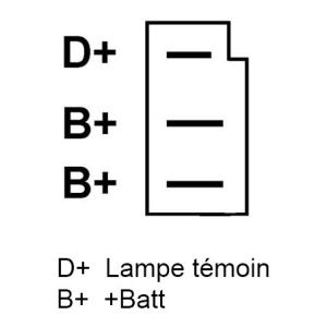 Alternateur compatible pour MARELLI 063321112 - Schema