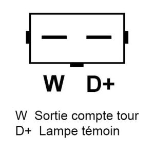Alternateur compatible pour FRIESEN 9040950 - Schéma
